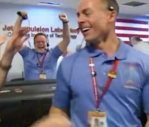 NASA Scientists celebrate -NASA