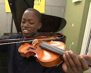 violin lessons for black boy in fostercare-NBCvid