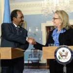 Hillary Clinton with Somali president