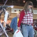 bikers donate baby stuff to homeless vet