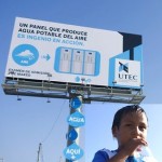 water creating billboard-Lima Peru
