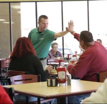 High-five at Tims Place-AOLvid