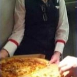 Pizza delivery on Delta flight