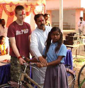 Bikes for poor Indian kids
