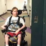 wheelchair bound student at locker-Livingston Dailyvideo