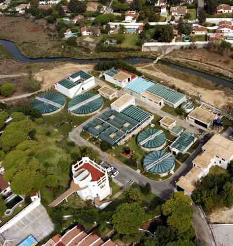 Algae plant Chiclana de la Frontera-Spain aerial