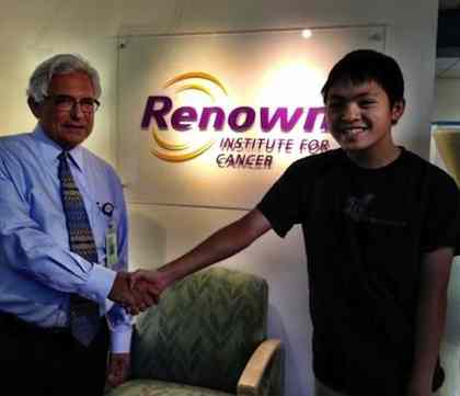 boy donates - RENOWN CANCER INSTITUTE photo