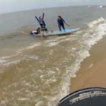 Lake Michigan paddle boarders, MLIVE.com video snippet