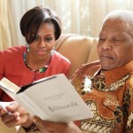 Mandela Foundation photo with Michelle Obama