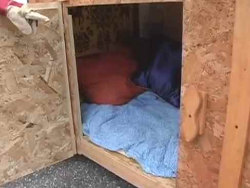 homeless micro-shelter