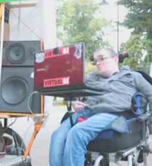 DJ career for quadriplegic