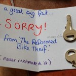 Note from reformed bike thief