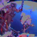 astonaut carries Olympic torch in space-NASA