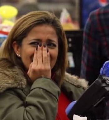 surprise groceries paid for YOUTube