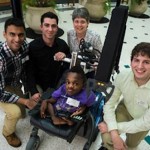 wheelchair robotic arm for brittle boned boy RiceEDU