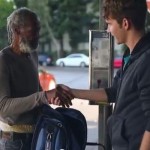 homeless gets gift