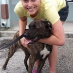 Lindsey Vonn with shelter dog-Twitpic-WPBF