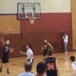 basketball teen hits full court twice