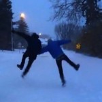 skipping in the snow-AppleIncAd