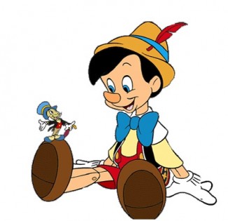 jiminy cricket and Pinocchio-Walt Disney Productions-1940