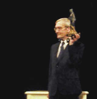 Stanislav Petrov receiving the Dresden Prize, 2013