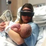 Kathy Beitz esight glasses sees newborn baby-850px