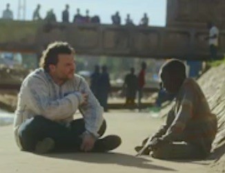 Jack Black with Uganda orphan youtube-326px