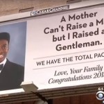 mom buys billboard for son billboard shot screenshot youtube CBS