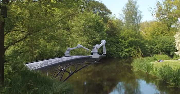 Robots Will 3-D Print a Bridge over Amsterdam Canal Using Molten Steel