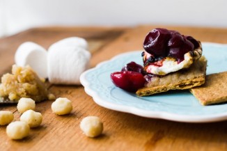 Maple Macadamia Butter and Allspice Cherry Compote S’mores Dandies Submitted