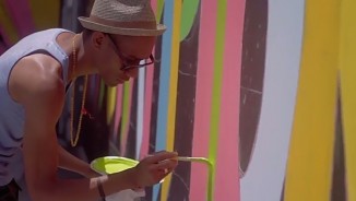 volunteer painting jordan high school takepart video screenshot
