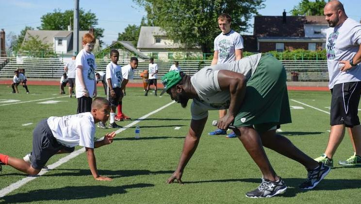Muhammad Wilkerson football camp Manish Gosalia submitted