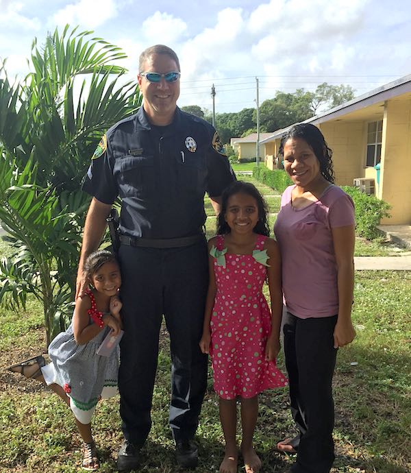 Officer Hanning with Andino Family-submitted