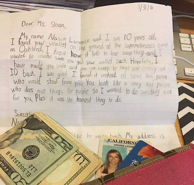 letter with lost wallet-FB