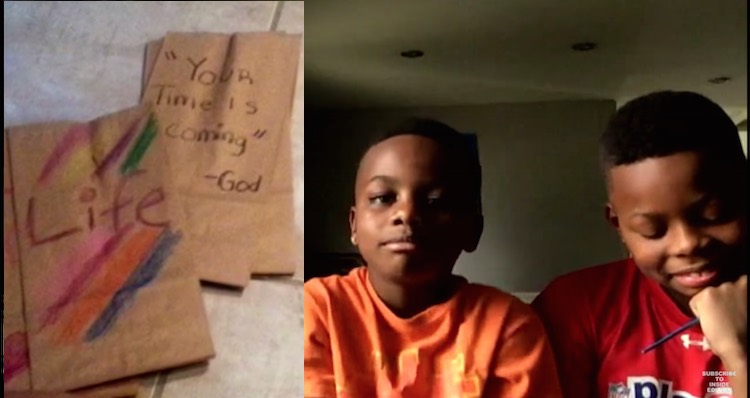 Kindhearted Brothers Hand Out Brown Paper Bag Lunches To 