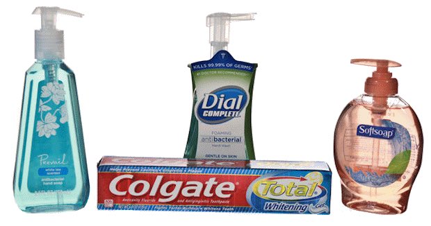 soap products containing triclosan