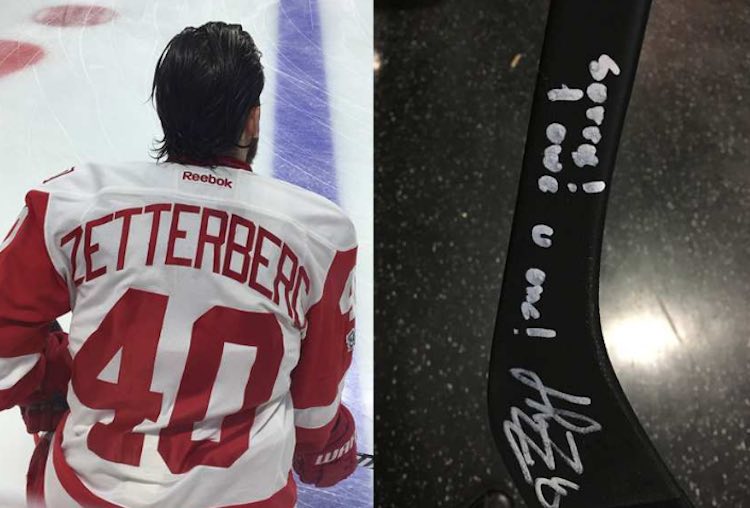 Henrik Zetterberg Detroit Red Wings Reebok Authentic Practice