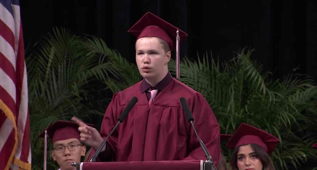 Autistic boy gives graduation speech 08 image