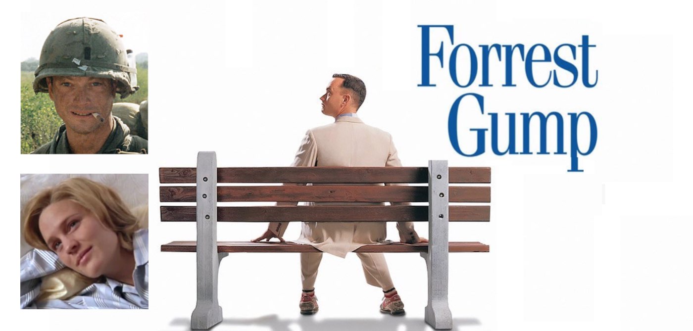 And, on this day in 1994, Forrest Gump, a film directed by Robert Zemeckis ...