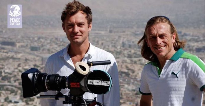 Jeremy Gilley and Jude Law-Peace One Day Twitter