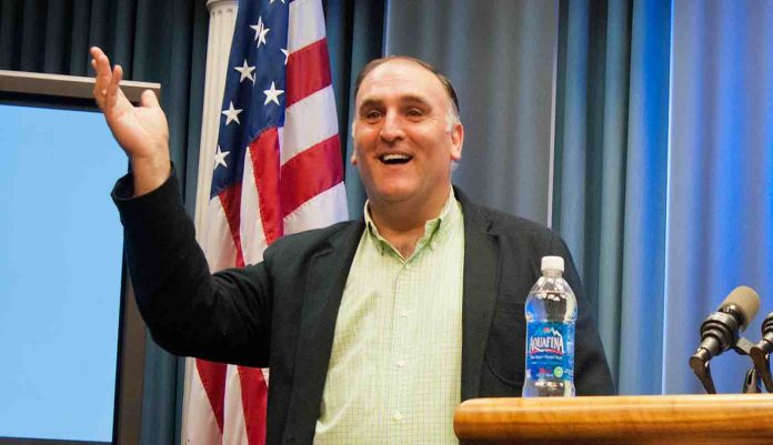 Chef Jose Andres speaks at the White House Liason Weekly Political Appointees Meeting