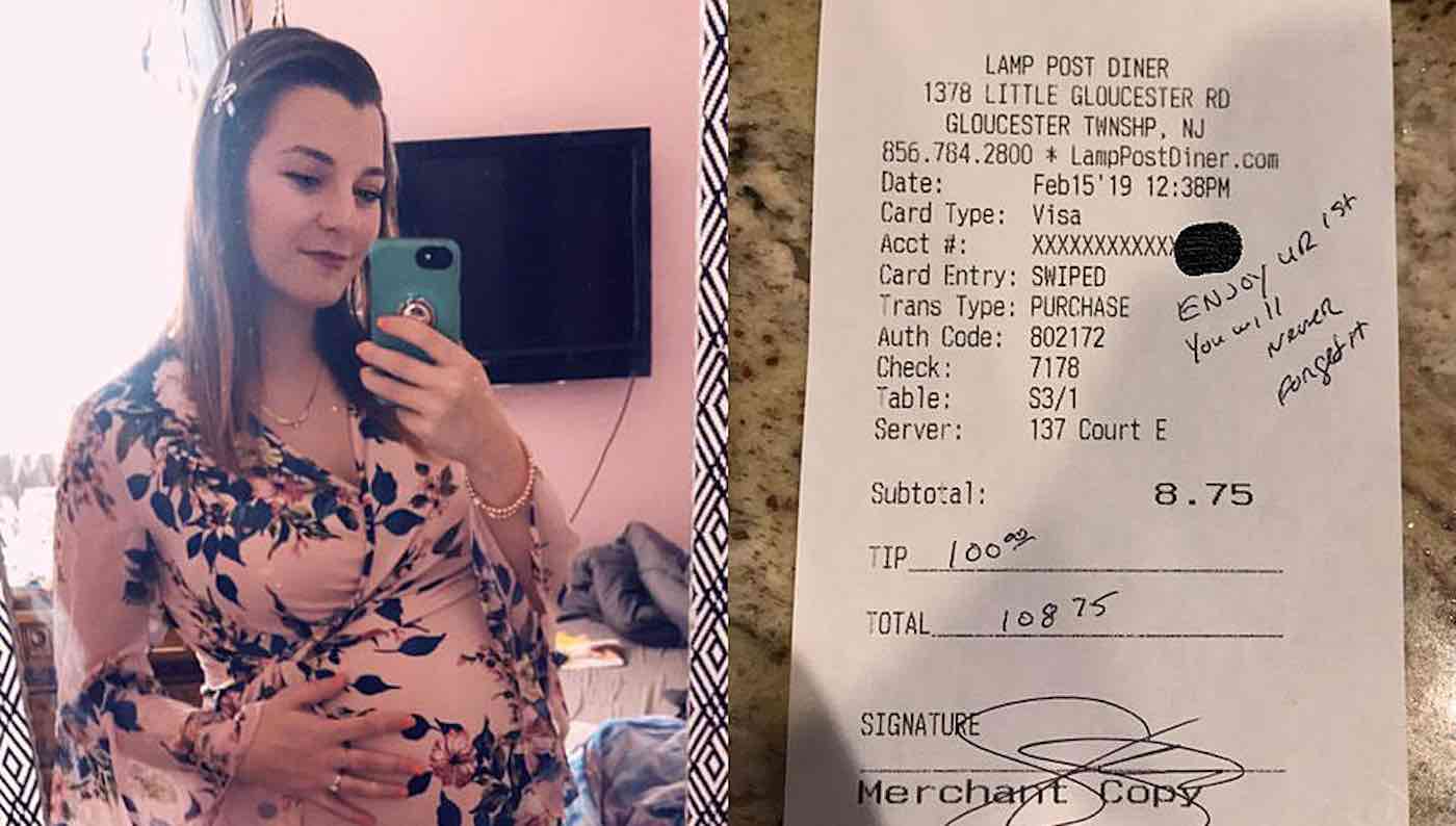 Leaves Pregnant Waitress Hysterical, Lamp Post Diner Waitress