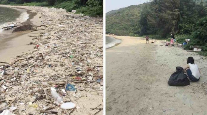Before and After Beach Photo for TrashTag Challenge-EMC2_trooper Reddit