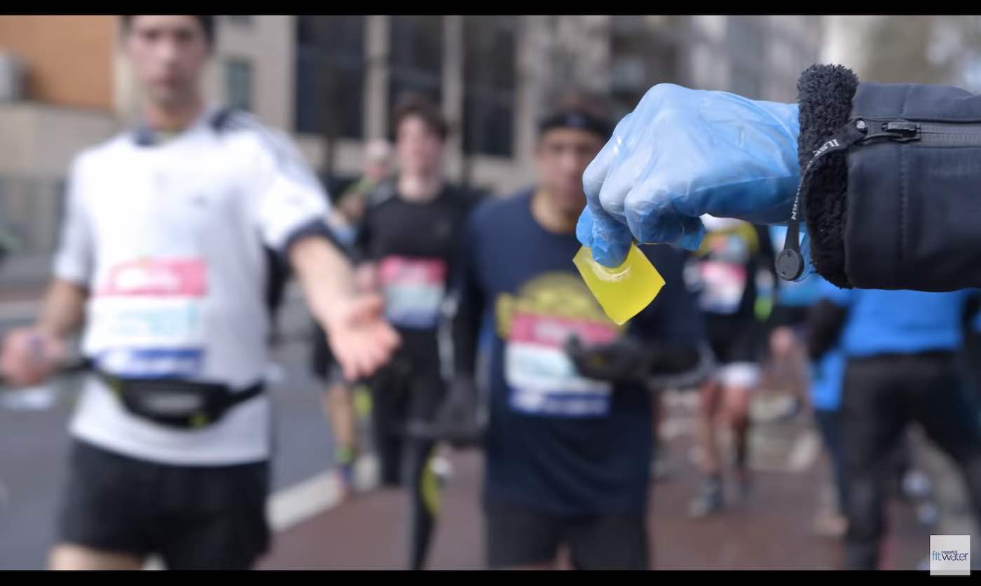 First Marathon to Swap Plastic Bottles for Biodegradable Pouches Made ...