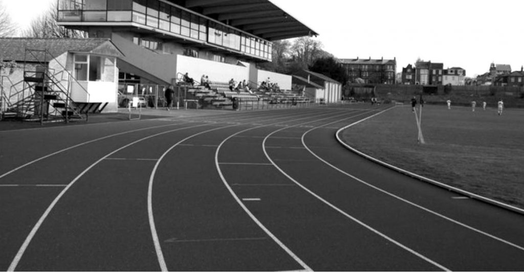 Grandstand at Roger Bannister Running Track England Cc Steve Daniels