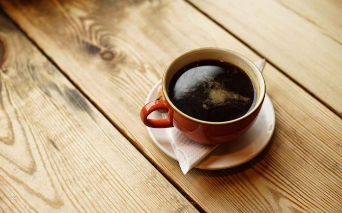 Coffee Americano, it made from espresso and hot water, UK