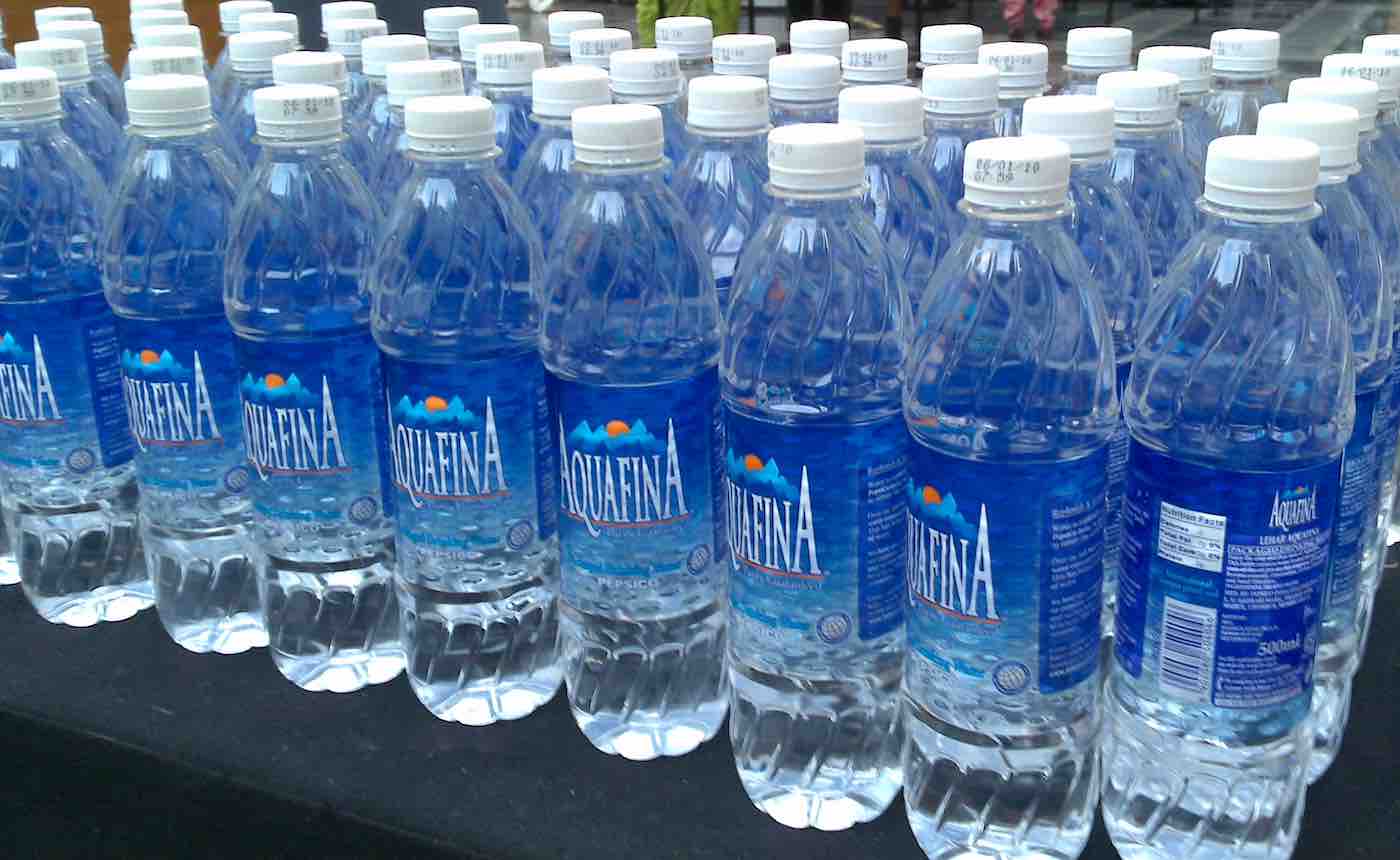 Aquafina aluminum water bottle