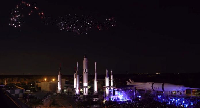 Duran Duran plays Kennedy Space Center drones rockets for Apollo celebration-youtube