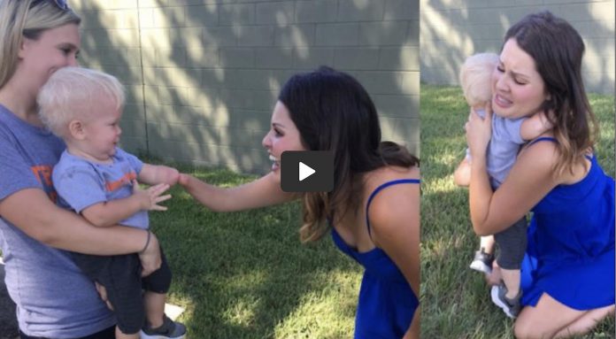 disabled child hugs stranger video-Rumble
