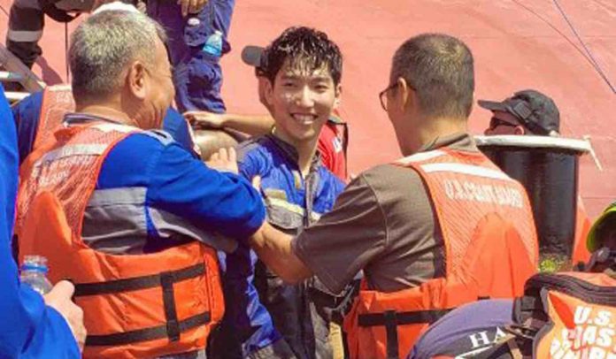 Rescued Crew Member Cropped-US Coast Guard Released